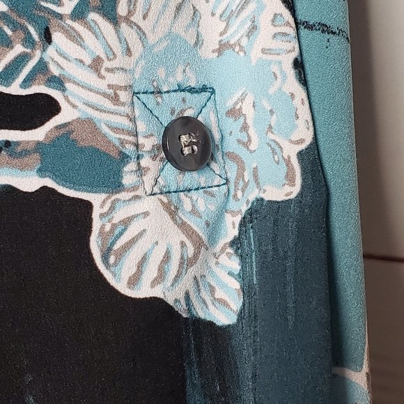 Charter Club Floral Button Down Shirt - Picture 7 of 11